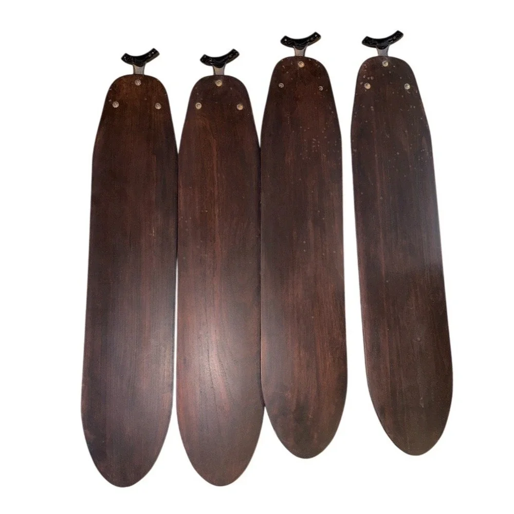 Fanimation Ceiling Fan Replacement Blades Set of 4 Brown 21in x 5in pre drilled‎